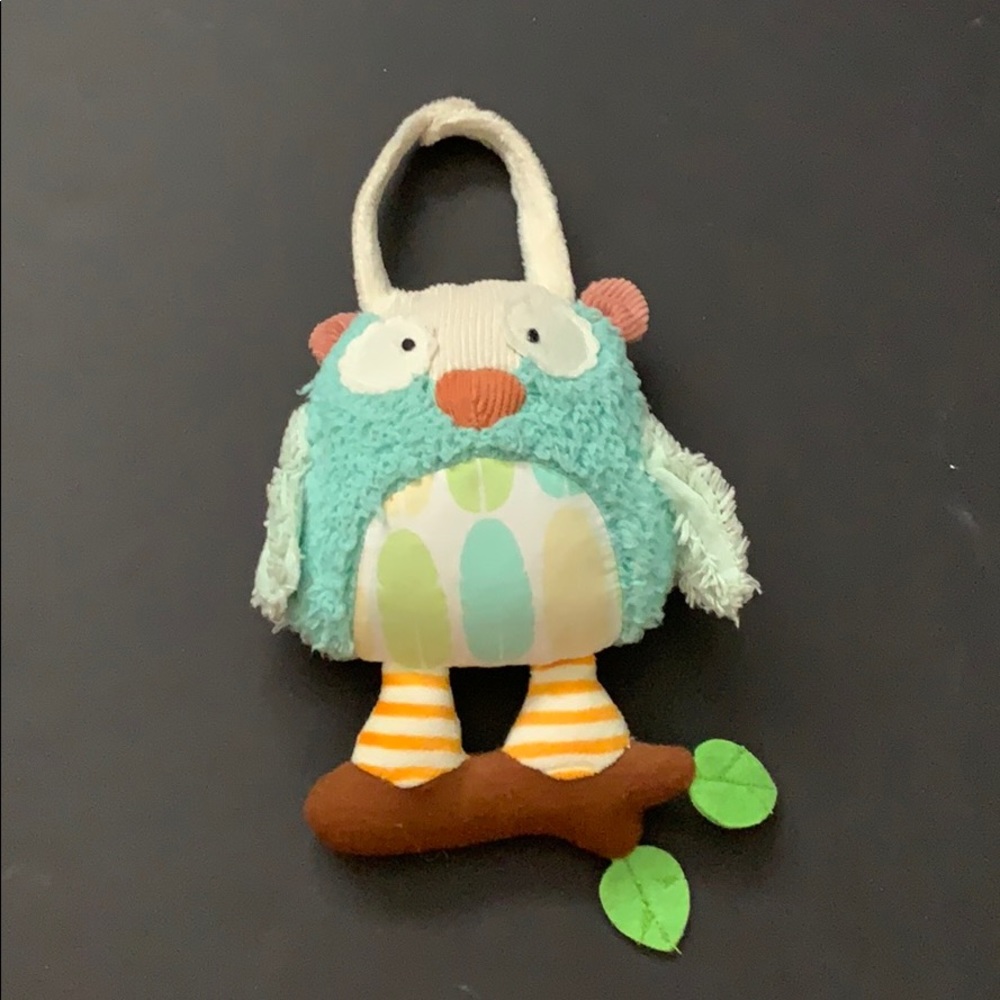 Plush owl door hanger